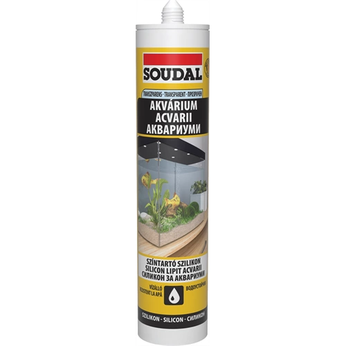 Soudal akváriumragasztó szilikon TRANSZPARENS 280ml Soudal akváriumragasztó szilikon TRANSZPARENS 280ml